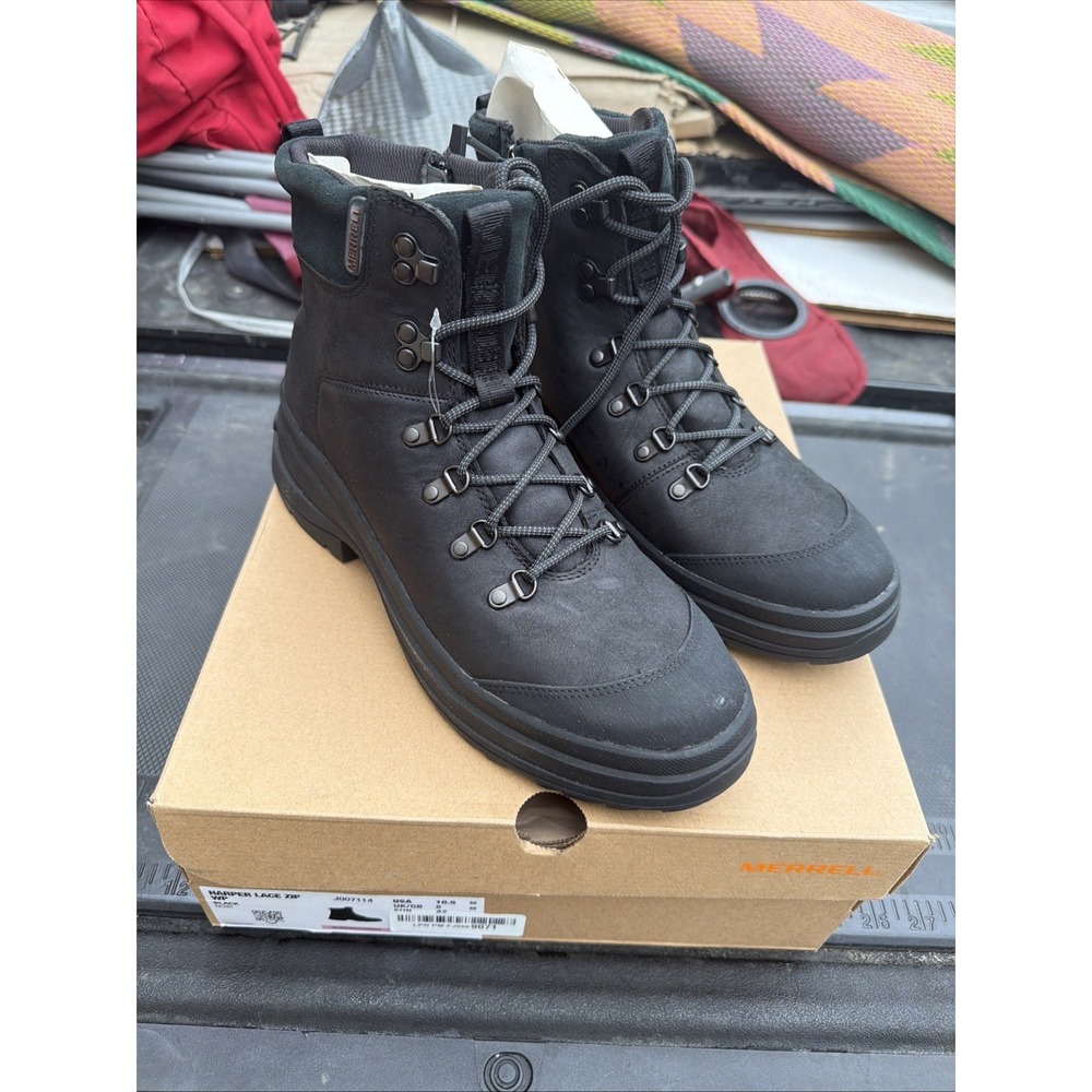[J007114] WOMENS MERRELL HARPER LACE ZIP WP 10.5